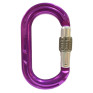 英國 ISC Aluminium Oval Karabiner_Screwgate 手動鎖鉤環O型 紫色